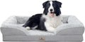 Orthopedic Dog Bed for Large Dogs - Big Washable Dog Sofa Beds Large, Supportive Foam Pet Couch Bed with Removable Washable Cover, Waterproof Lining and Nonskid Bottom