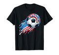 Soccer Ball Ice Cream Dripping Red White T-Shirt - Graphic Print Unisex