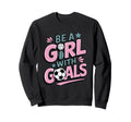 Be Goals Soccer Player Soccer Sweatshirt - Minimalist Print for Adults