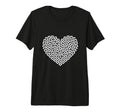 Heart Shaped Soccer Ball Artwork Tri T-Shirt - Trendy Graphic Men Women