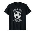 Redwood Soccer Distressed 90S T-Shirt - Unique Graphic for Adults