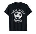 Lamar County Soccer Distressed 90S T-Shirt - Custom Art Print Men Women