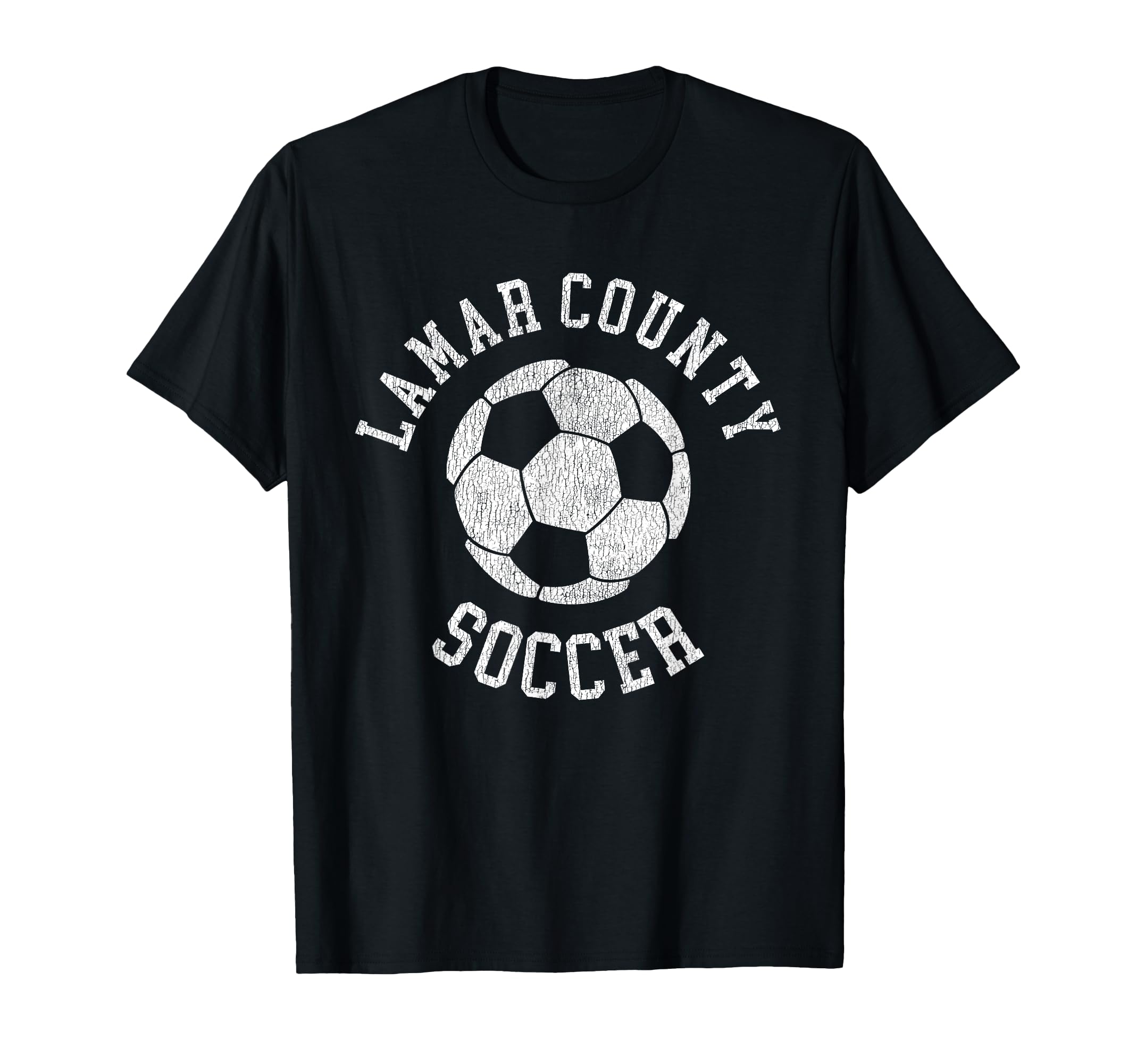 Lamar County Soccer Distressed 90S T-Shirt - Custom Art Print Men Women