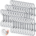 Hotop 40 Pcs 3.5 Inch Double Ended Bolt Snaps Hooks Zinc Alloy Trigger Chain Metal Clips Key Holder for Linking Key Chain Dog Leash Collar Pet Sling Feed Buckets(Silver)