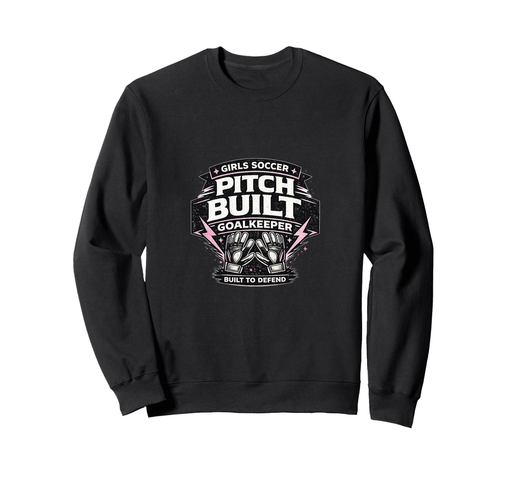 Pitch Built Goalkeeper Soccer Sweatshirt - Fun Novelty Design Men Women