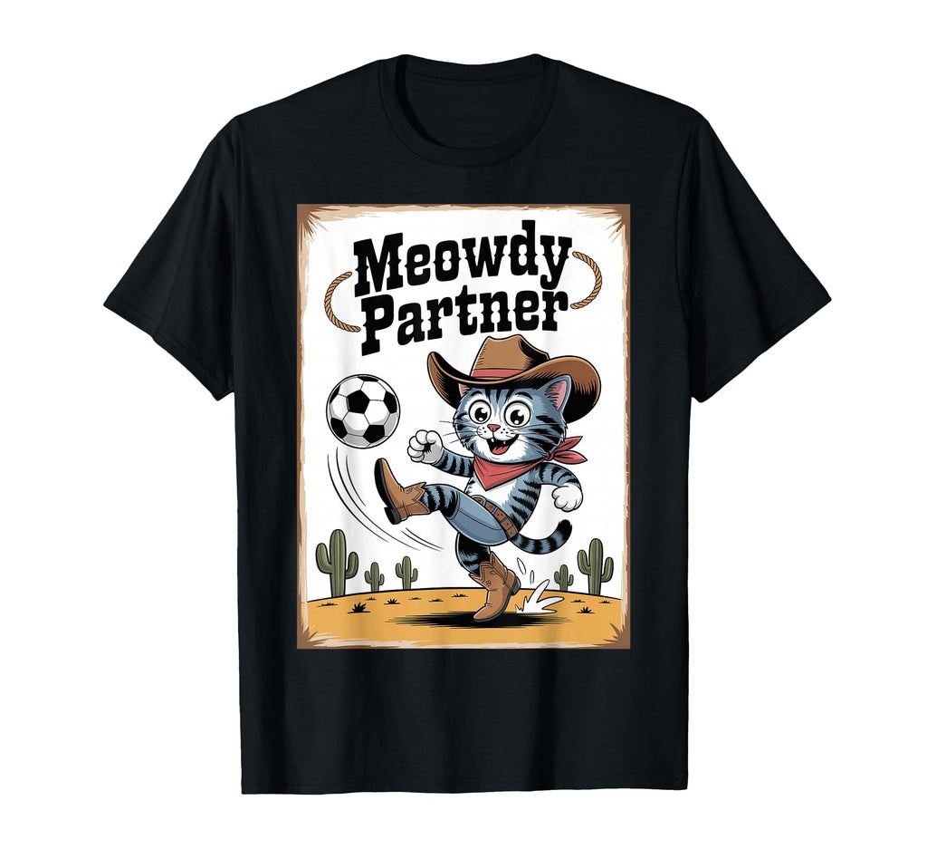 Cat Funny Cat Gang Cat Playing Soccer T-Shirt - Graphic Print Men Women