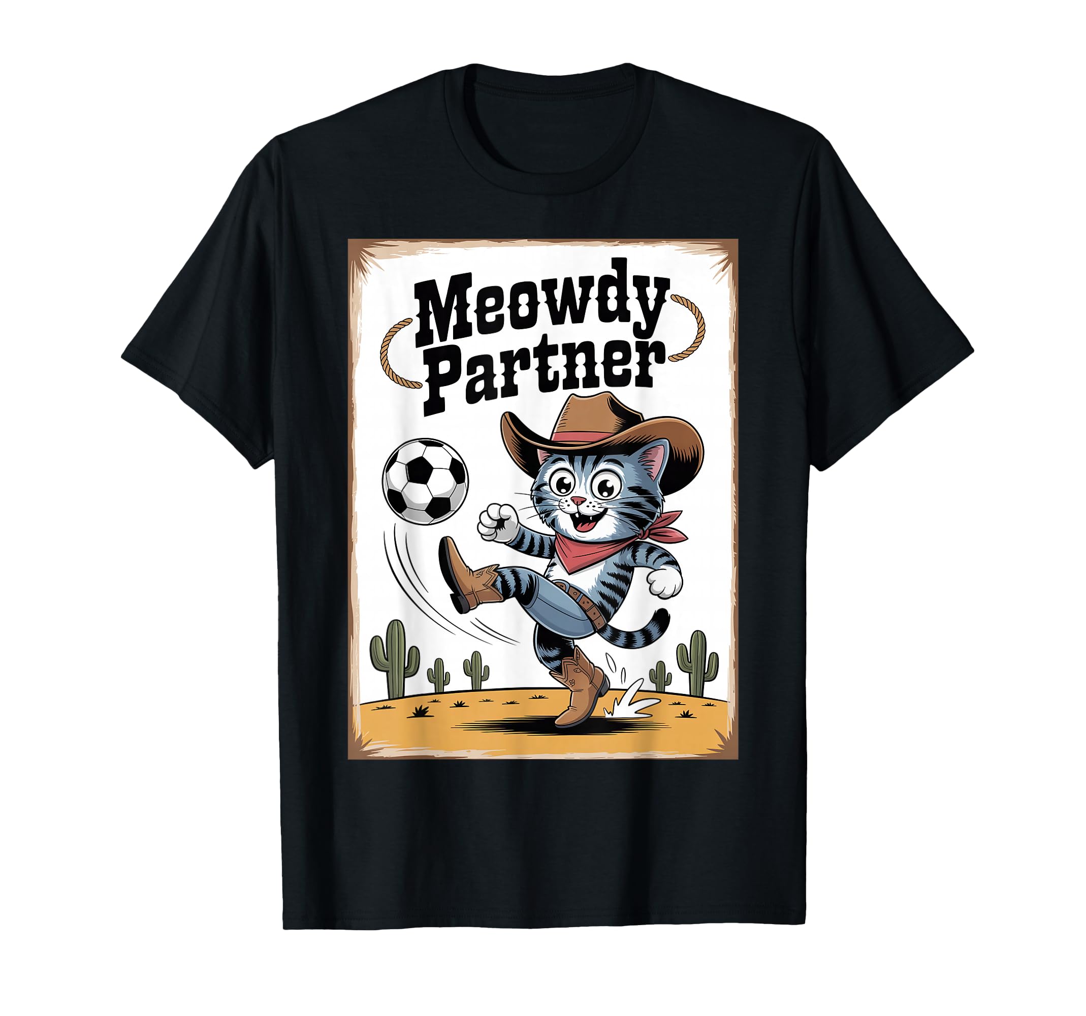 Cat Funny Cat Gang Cat Playing Soccer T-Shirt - Graphic Print Men Women