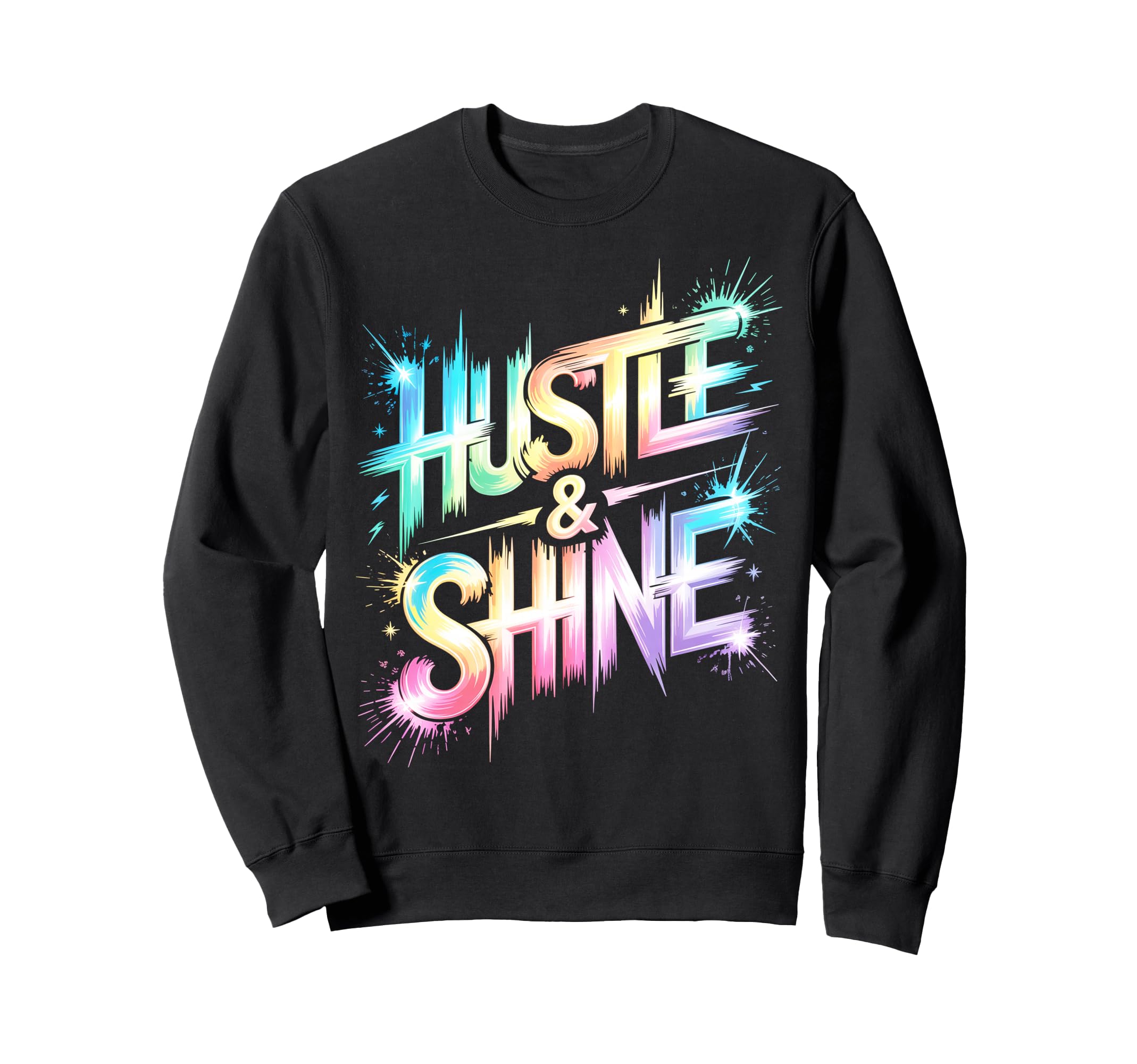 Lets Go Hustle Shine Spirit Week Sweatshirt - Custom Art Print Men Women