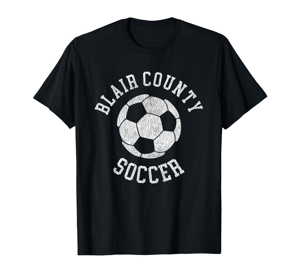 Blair County Soccer Distressed 90S T-Shirt - Graphic Print Men Women