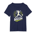 Born To Play Soccer Womens T-Shirt - Aesthetic Graphic Men Women
