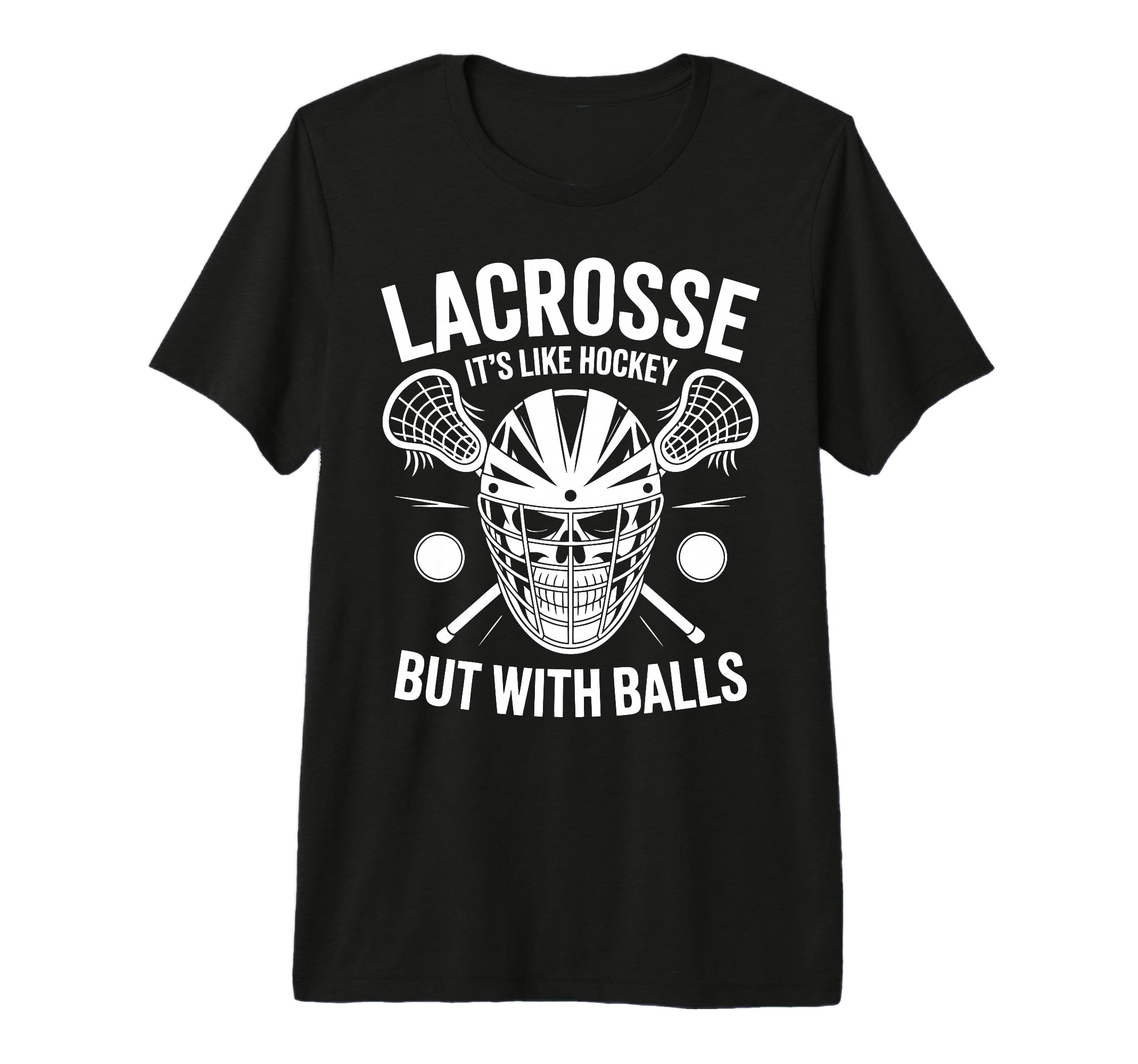 Lacrosse Goalie Funny Lax Goalkeeper T-Shirt - Minimalist Print Men Women