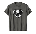 Soccer Ball Heart Mom Fan Parent Simple T-Shirt - Novelty Apparel Men Women