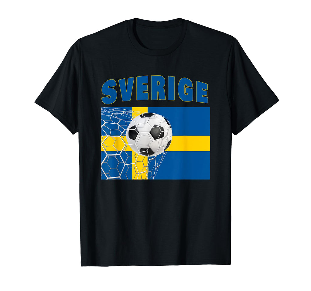 Sverige Sweden Fotboll Football Soccer T-Shirt - Unique Graphic Unisex