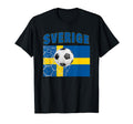 Sverige Sweden Fotboll Football Soccer T-Shirt - Unique Graphic Unisex