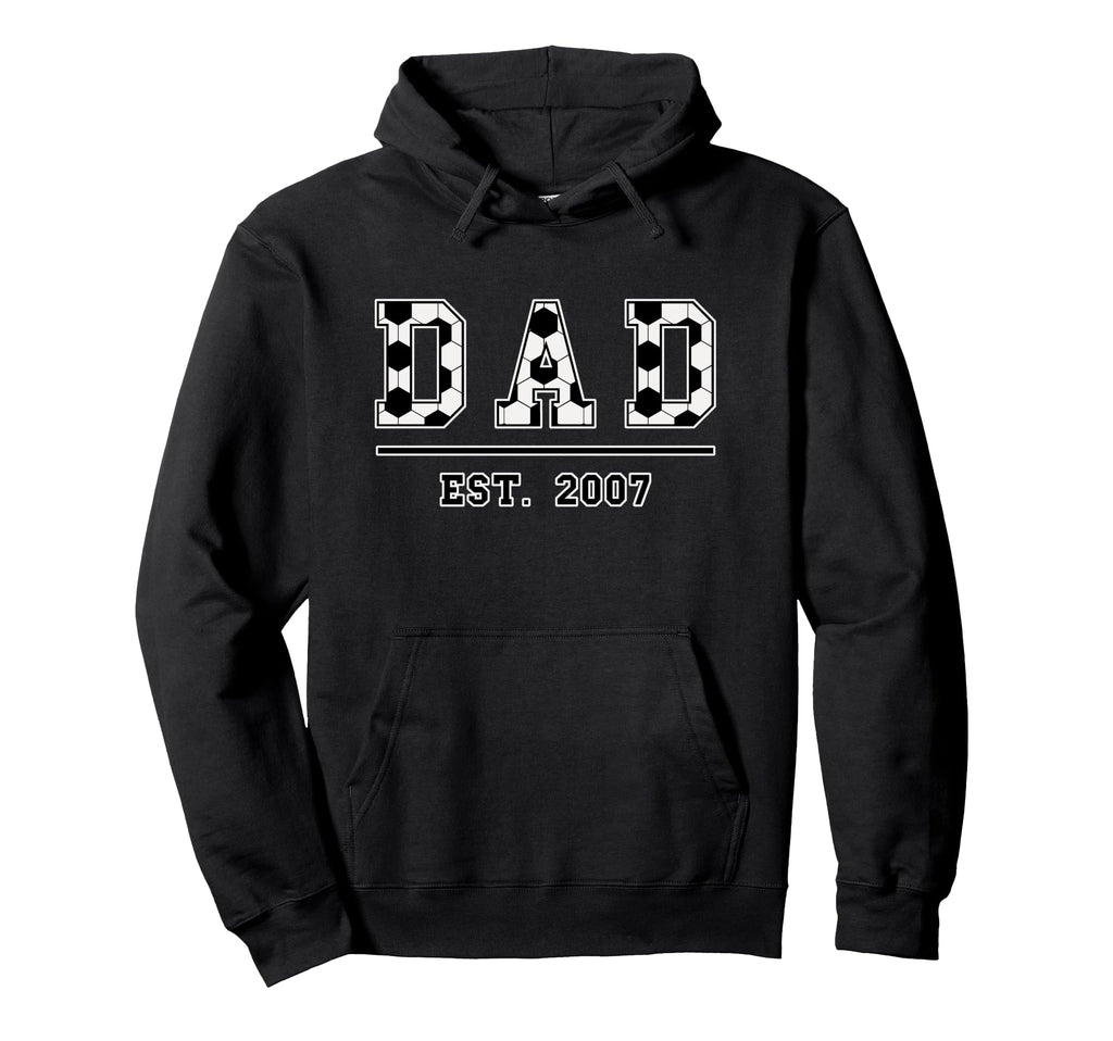Dad Est 2007 Funny Sports Year Hoodie - Streetwear Style Men Women
