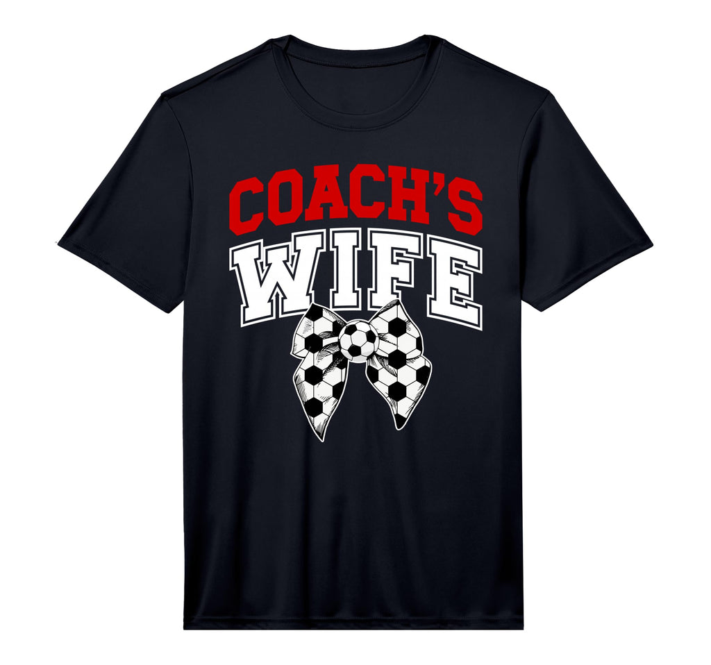 Mens Soccer Coachs Wife Coquette Wife T-Shirt - Custom Art Print Men Women