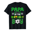 Papa Birthday Soccer Goal Family T-Shirt - Streetwear Style Men Women