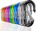 STURME 12pcs Carabiner Clip 3" Small Durable Carabiner Keychain Carabeaner Hooks