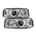 SPYDER GMC Sierra 1500/2500/3500 99-06 Projector Headlights CCFL Halo LED Chrome PRO-YD-CDE00-CCFL-C 5030016
