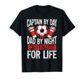 Captain Day Dad Night Coffee Lover T-Shirt - Graphic Print Men Women