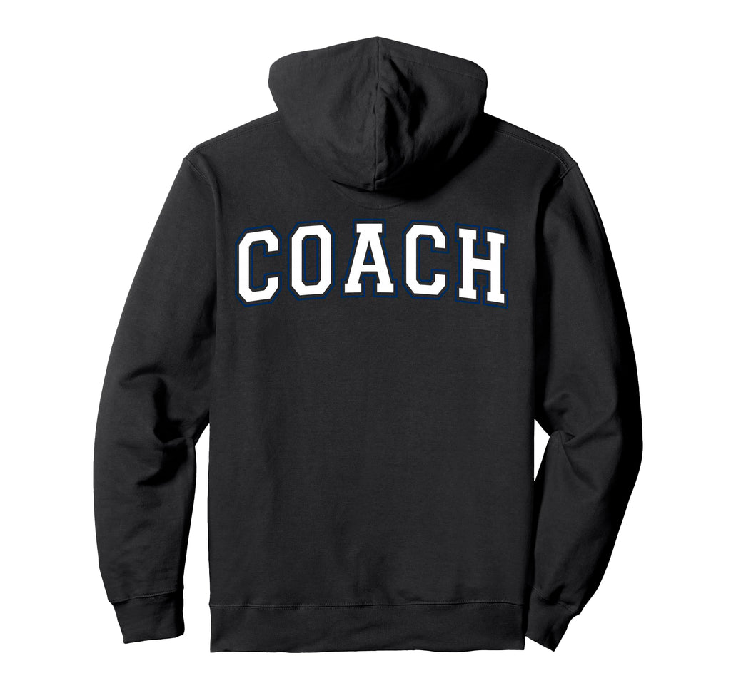 Coach Sports Trainer Varsity White And Hoodie - Aesthetic Graphic Unisex