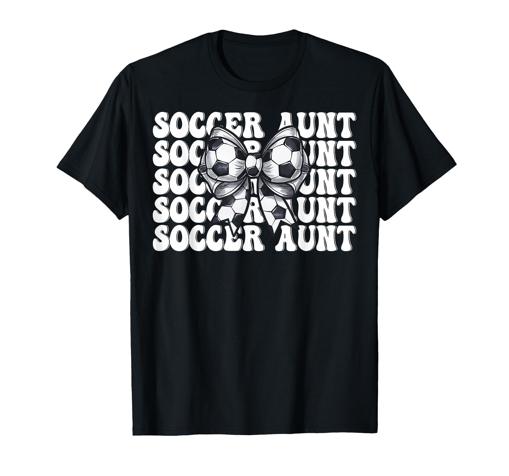 Soccer Aunt Soccer Auntie Coquette T-Shirt - Custom Art Print for Adults