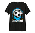 Life Is About Goals And Assists Sport T-Shirt - Aesthetic Graphic Unisex