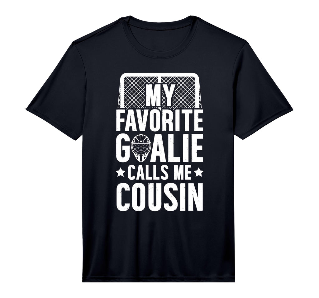 My Favorite Hockey Goalie Cousin T-Shirt - Trendy Graphic for Adults