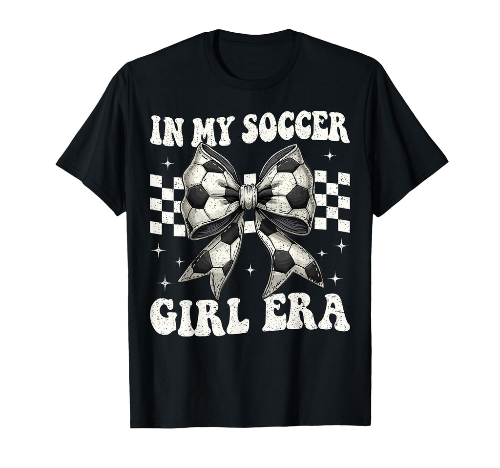My Soccer Era Coquette Bow Soccer T-Shirt - Minimalist Print Unisex