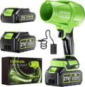 Leaf Blower Cordless with Battery and Charger, 550,000 RPM, Lightweight Handheld Design, Turbo Jet Blower for Lawn, Yard, Garage, Patio, and Sidewalk Cleaning.
