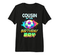 Cousin Birthday Soccer Ball T-Shirt - Casual Everyday Wear Men Women