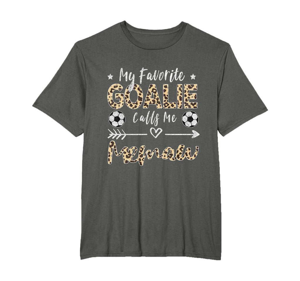 My Favorite Goalie Calls Me Memaw Soccer T-Shirt - Unique Graphic Unisex