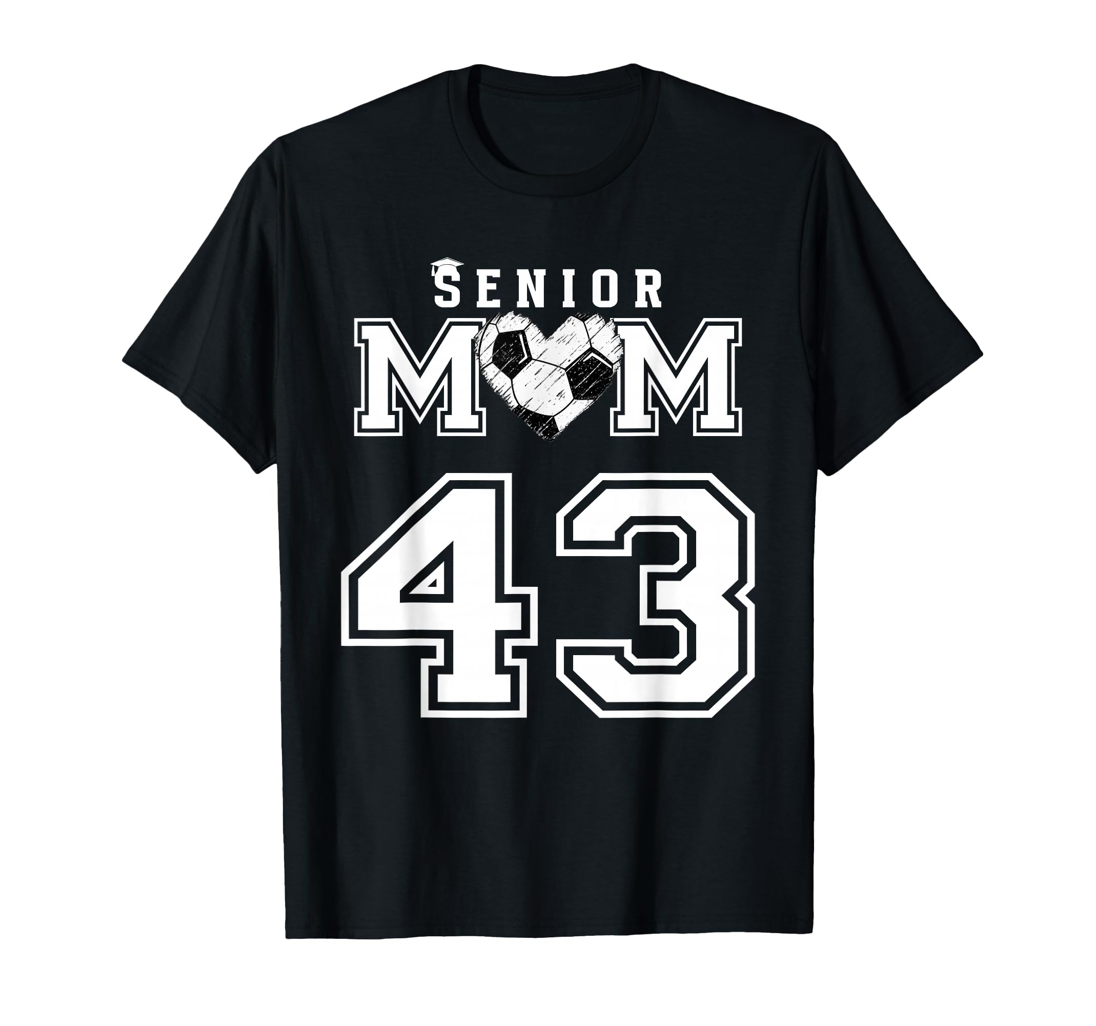 Proud Senior Soccer Mom Custom Jersey T-Shirt - Aesthetic Graphic Unisex