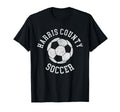 Harris County Soccer Distressed 90S T-Shirt - Custom Art Print Unisex