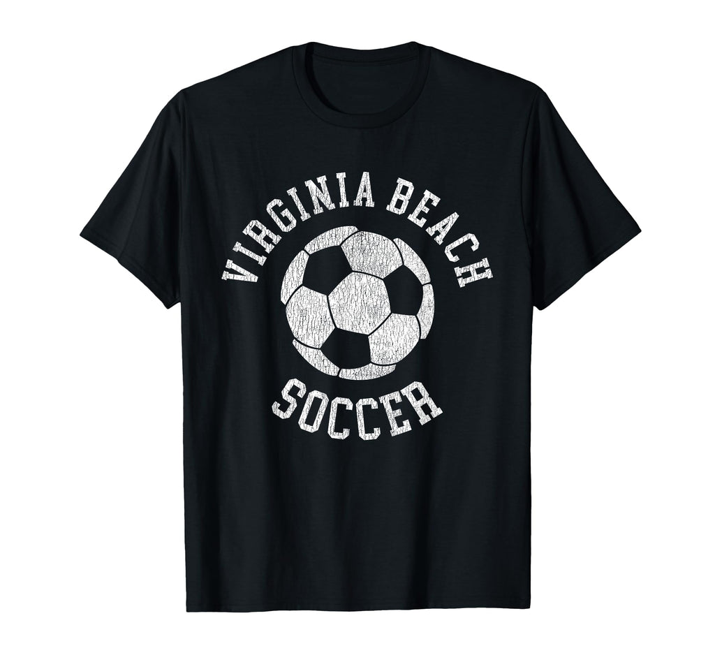 Virginia Beach Soccer Distressed 90S T-Shirt - Aesthetic Graphic Unisex