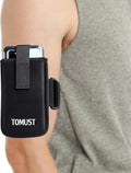 Phone Holder with Three Strap, Lightweight Arm Band with Reflective Logo, Elastic Armband Sleeve with Case Fits iPhone and Android, Use for Running, Hiking, Fitness and Workouts, Women/Men