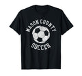 Mason County Soccer Distressed 90S T-Shirt - Custom Art Print Unisex