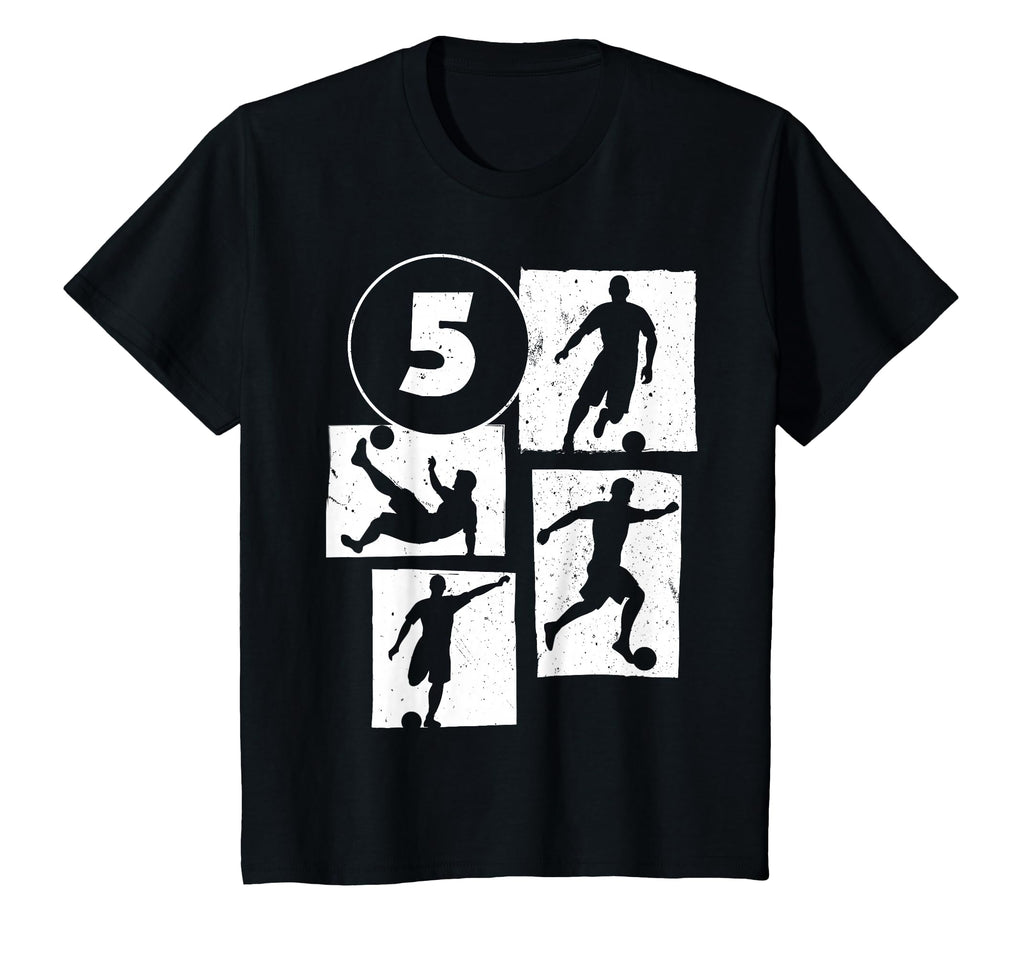 5Th Birthday Soccer Player Football 5 T-Shirt - Streetwear Style Unisex
