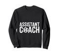 Assistant Coach Soccer Enthusiast Sweatshirt - Minimalist Print Men Women