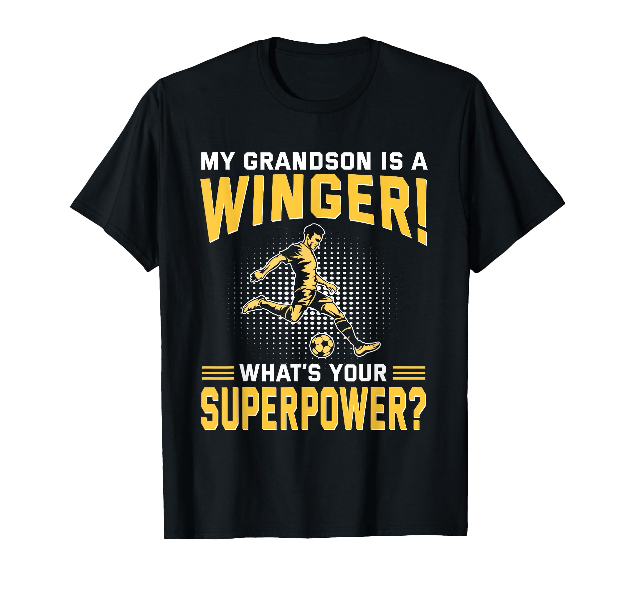 My Grandson Is Winger Whats Your T-Shirt - Minimalist Print Unisex