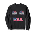 Usa Soccer Funny Boobs Soccer Balls Sweatshirt - Unique Graphic Unisex