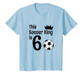 6 Year Old Soccer Birthday Party 6Th T-Shirt - Graphic Print Unisex