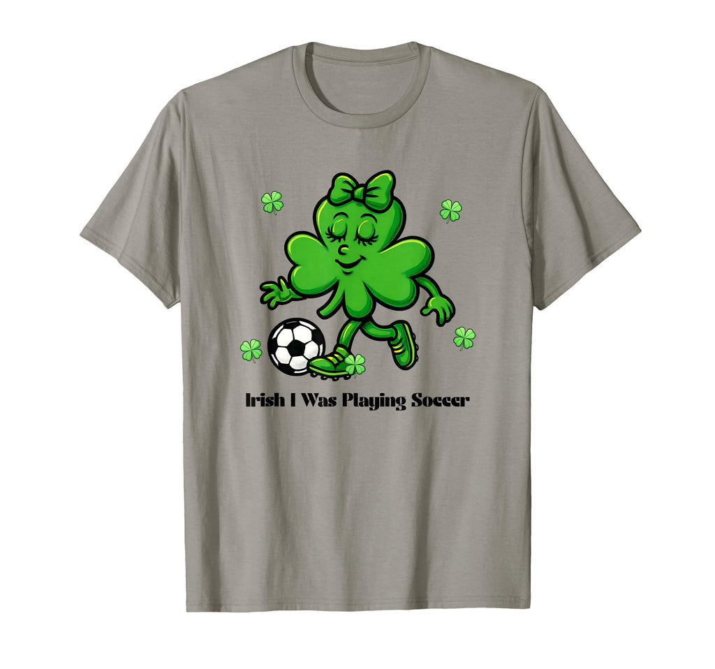 Soccer St Patricks Day Funny Coquette T-Shirt - Novelty Apparel for Adults