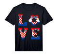 Croatia Love Croatian Soccer Croatian Roots T-Shirt - Graphic Print Unisex