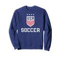 United States Soccer Icon Navy Uswnt Sweatshirt - Streetwear Style Unisex