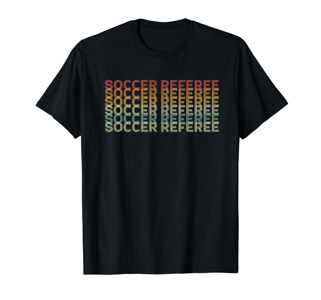 70S Soccer Referee Job Title T-Shirt - Trendy Graphic Men Women