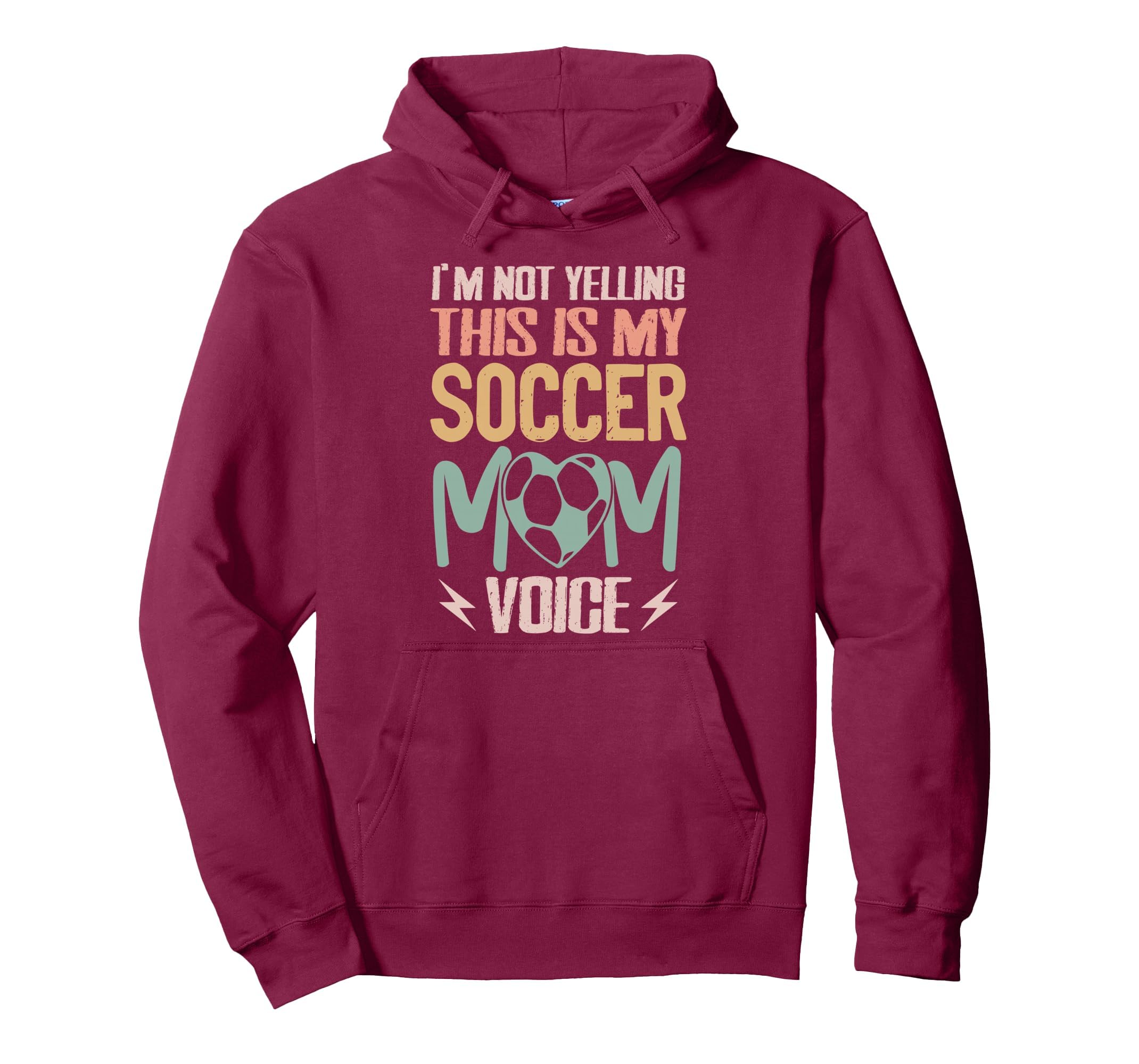 Im Not Yelling This Is My Soccer Mom Voice Hoodie - Trendy Graphic Unisex