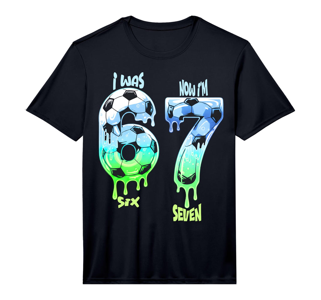 7Th Birthday Soccer I Was 6 Now Im 7 7 T-Shirt - Unique Graphic for Adults