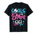 Gender Reveal Goals Or Bows Gigi Loves T-Shirt - Trendy Graphic Men Women