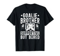 Hockey Goalie Brother Supportive Ice T-Shirt - Novelty Apparel for Adults